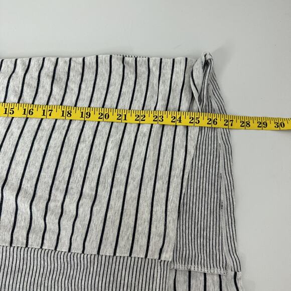 Cabi 3806 Pivot Tee Womens Small Gray Black Striped Boxy Stretch Oversized - Picture 11 of 16